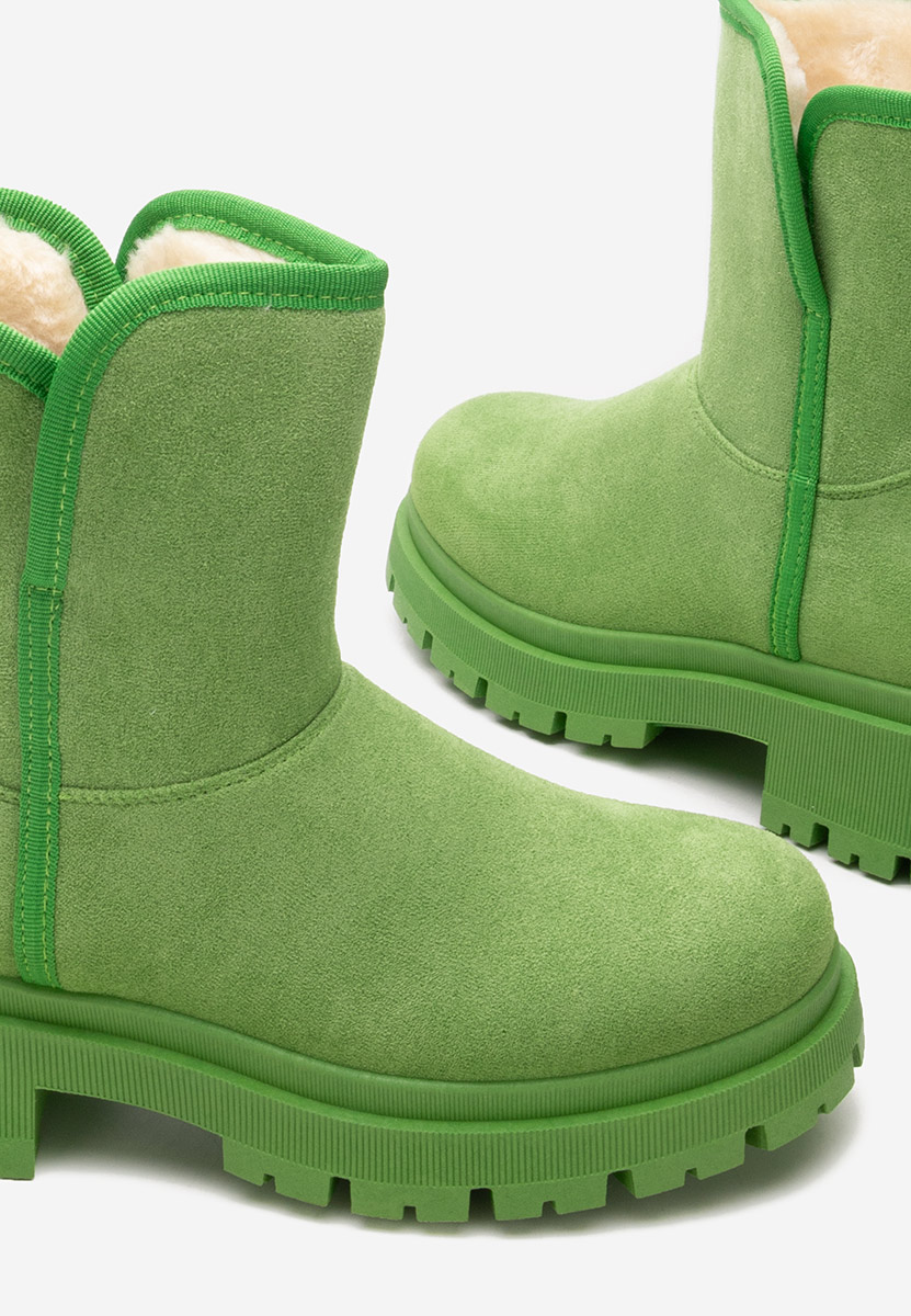 Škorenj tip Ugg Octavia zelena