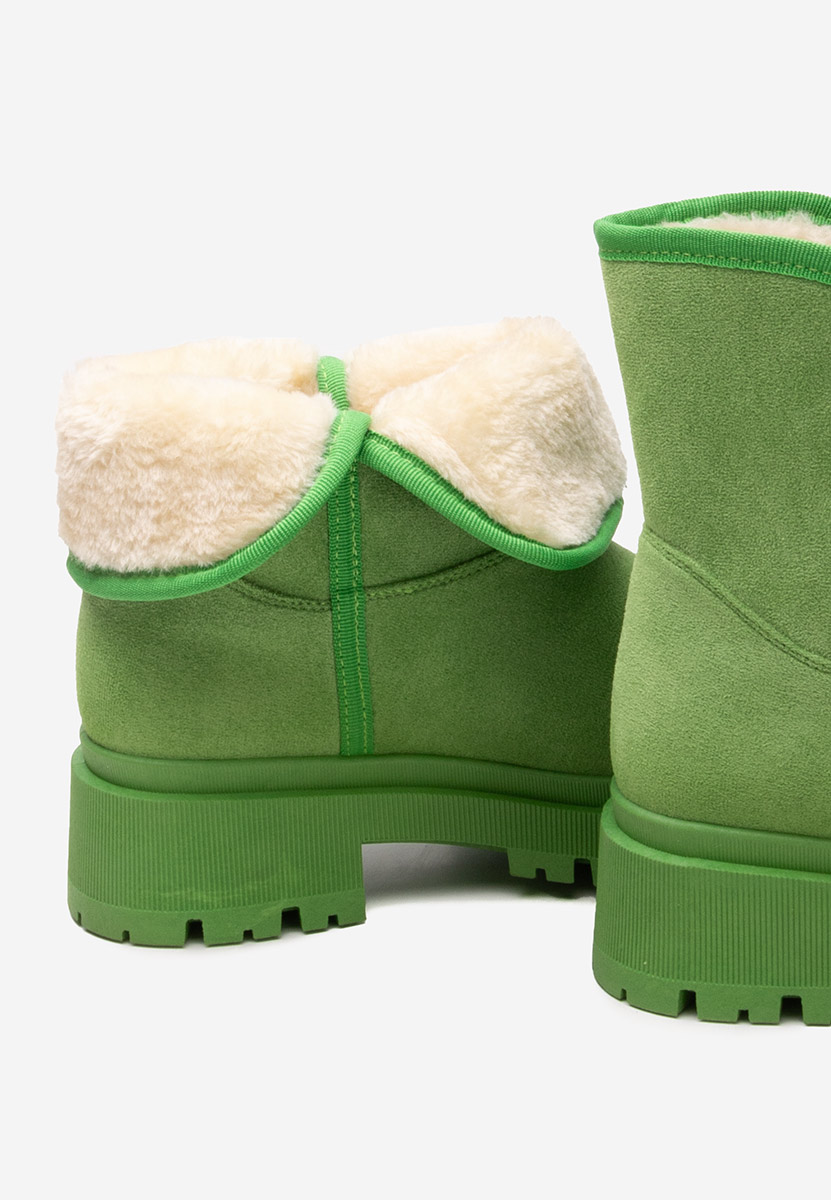 Škorenj tip Ugg Octavia zelena