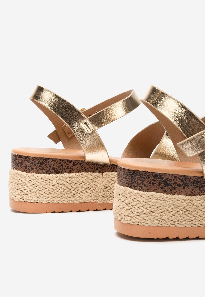 Ženski espadrile Rumia zlata