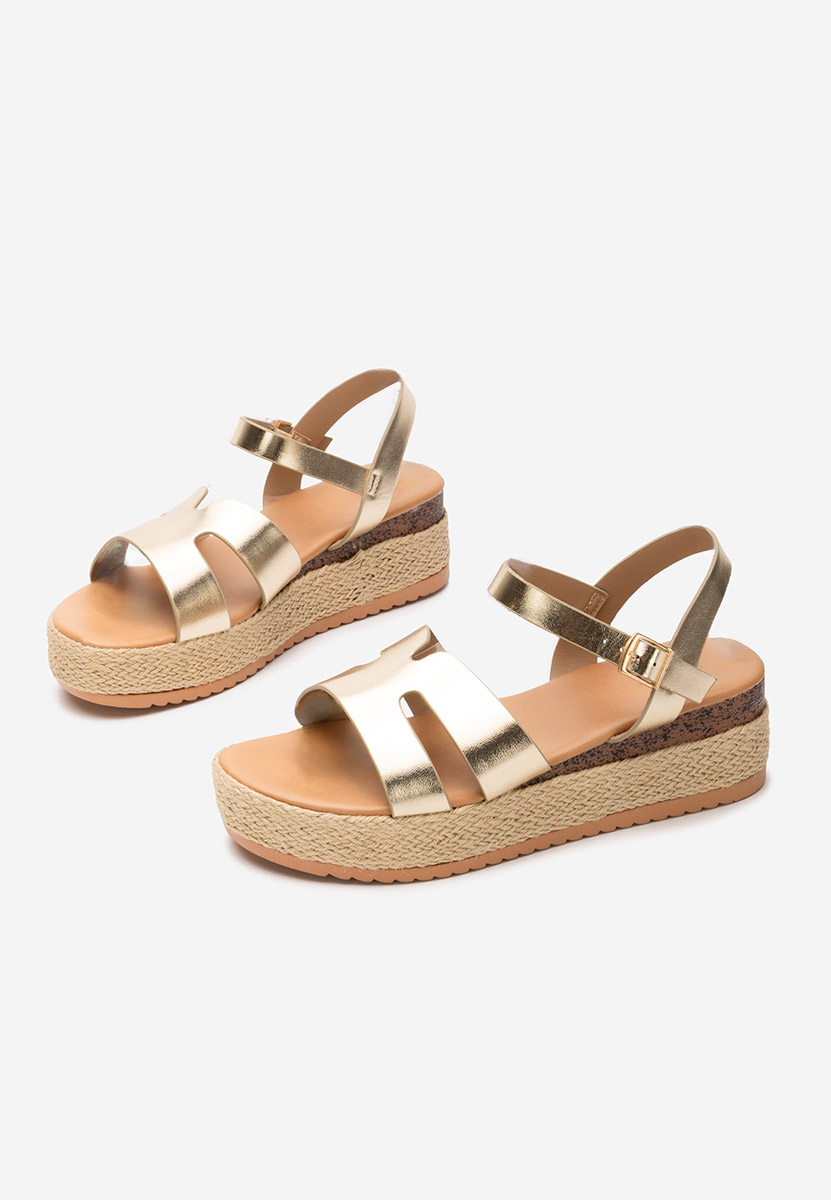 Ženski espadrile Rumia zlata