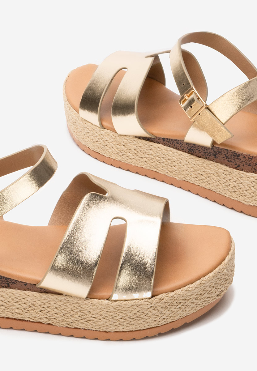 Ženski espadrile Rumia zlata