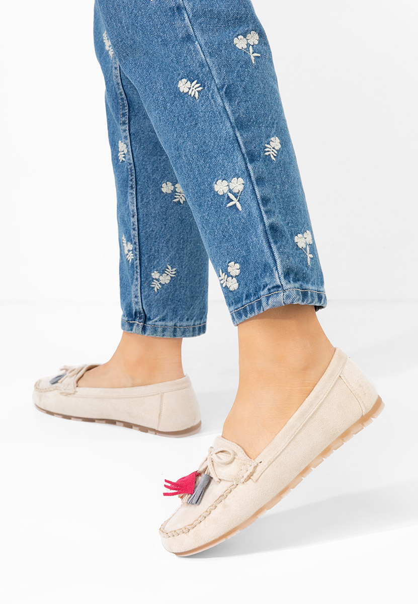 Ženski mokasini Prestia Bež