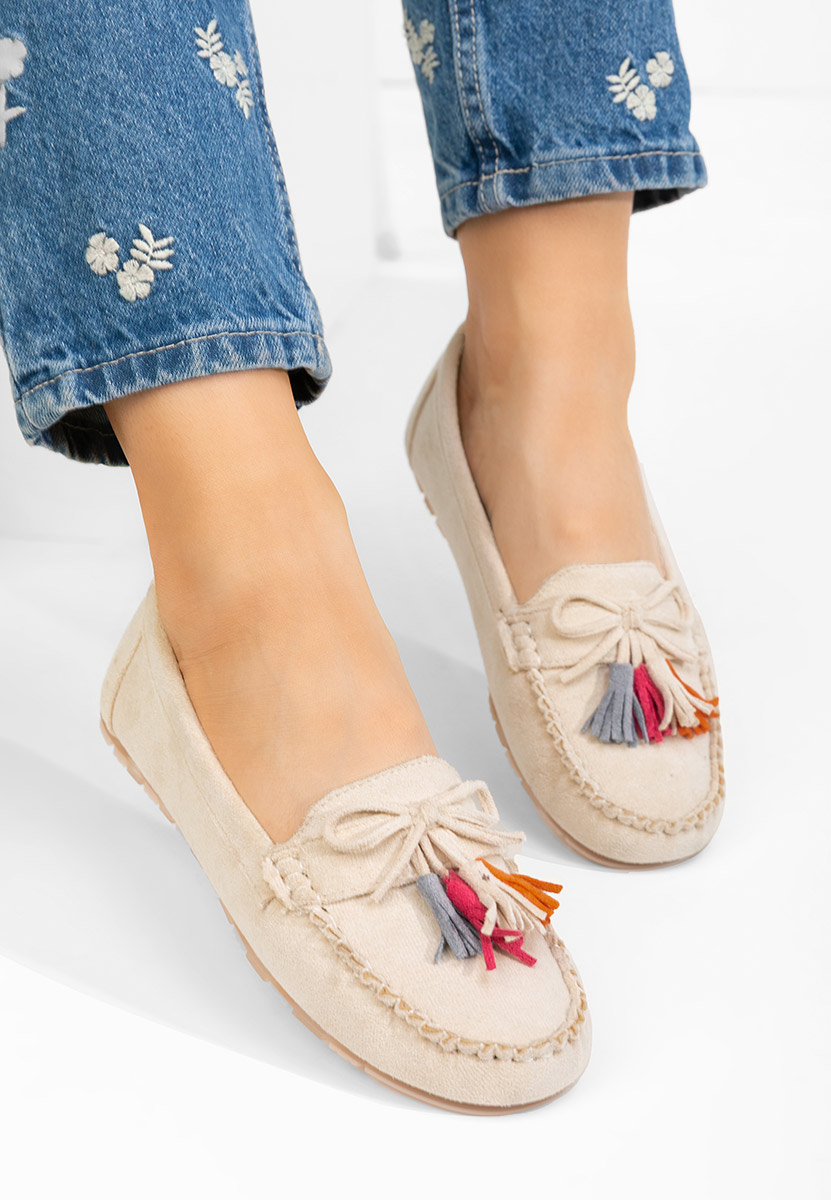 Ženski mokasini Prestia Bež