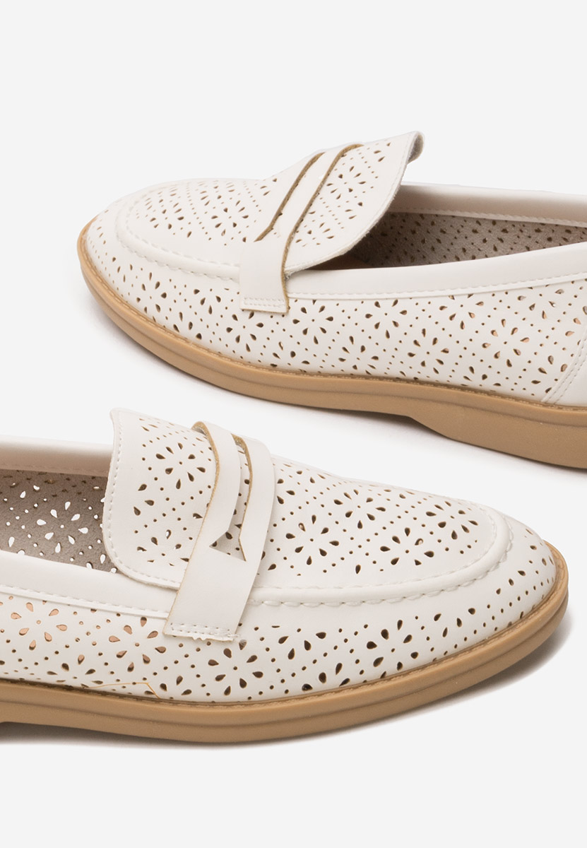 Ženski mokasini Valtera Bela