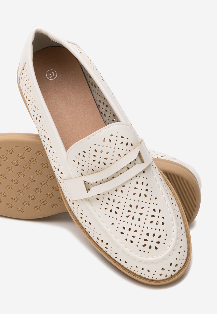 Ženski mokasini Valtera Bela