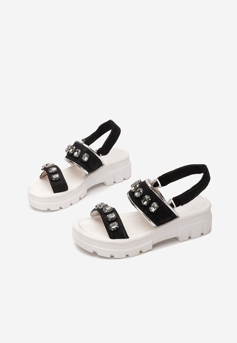 Ženski sandali Solla črna