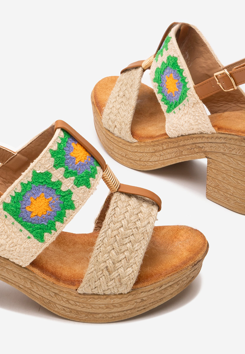 Ženski sandali Zeina bež