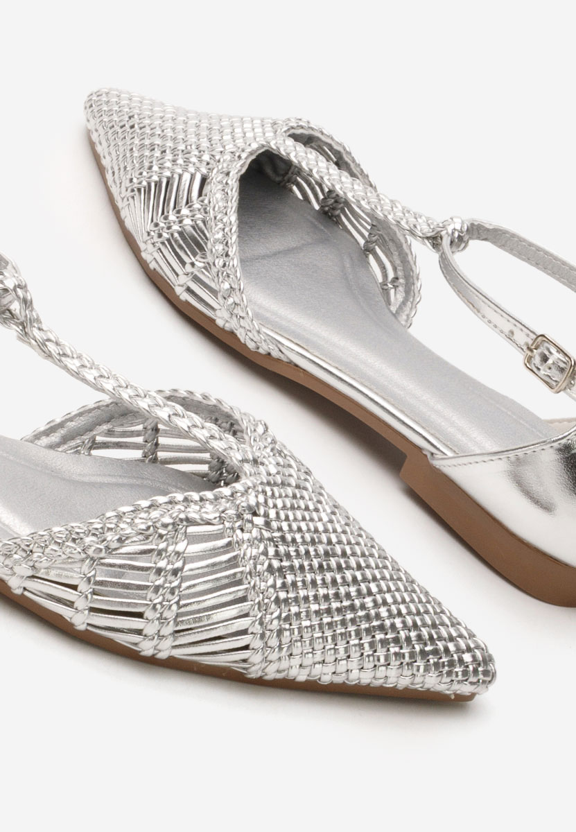 Ženske balerinke Paisley srebrne