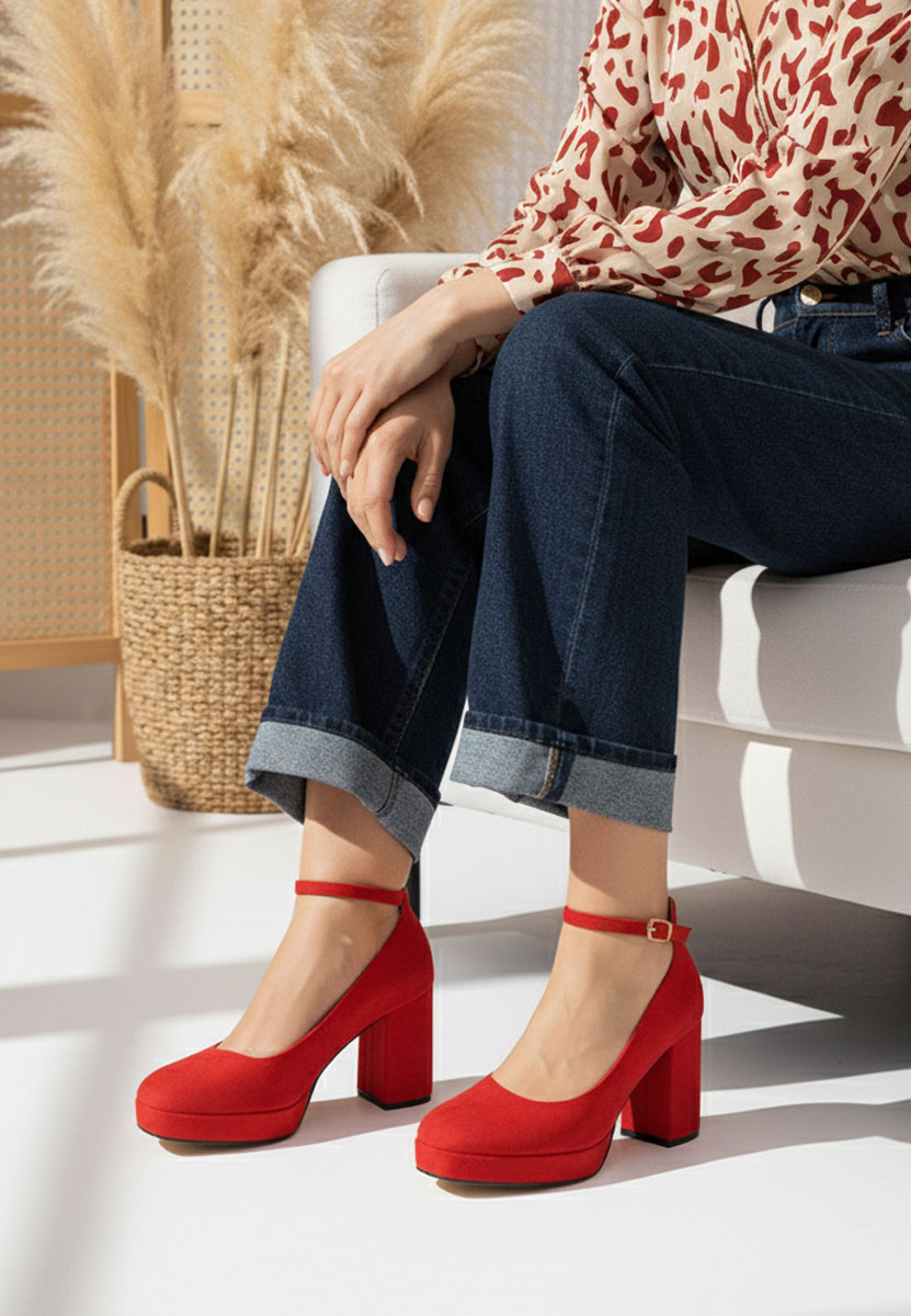 Ženski salonari Isparta V2 Rdeča