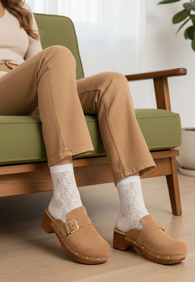 Ženski natikači Advika V2 kaki