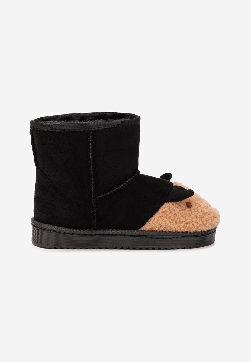 Škornji za otroški Woolf B črna