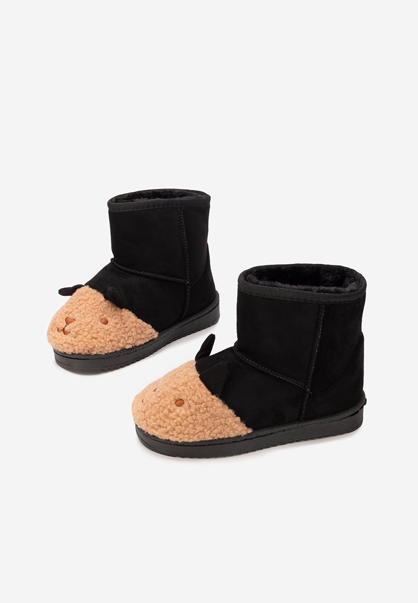 Škornji za otroški Woolf B črna