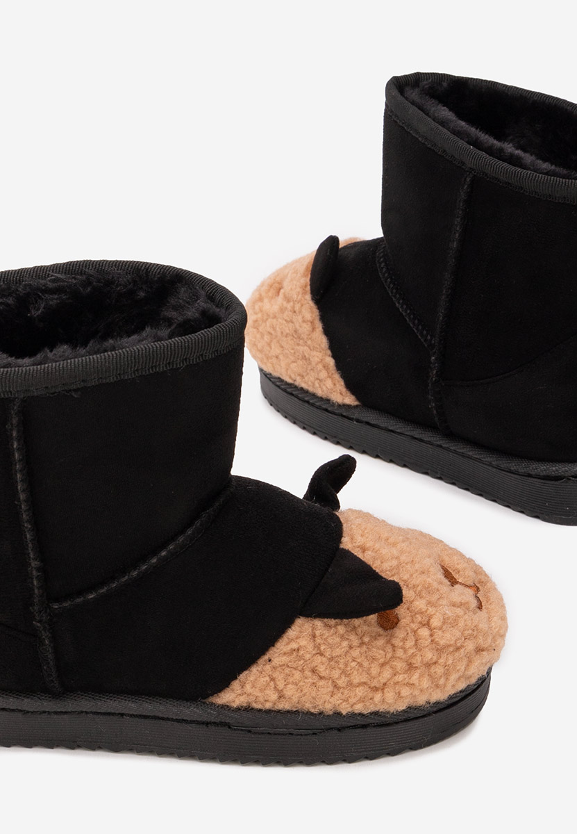 Škornji za otroški Woolf B črna