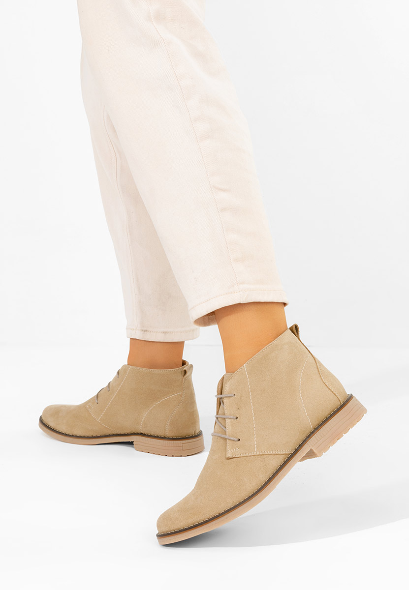 Ženski usnjeni gležnjari Kalisa V5 Rjava