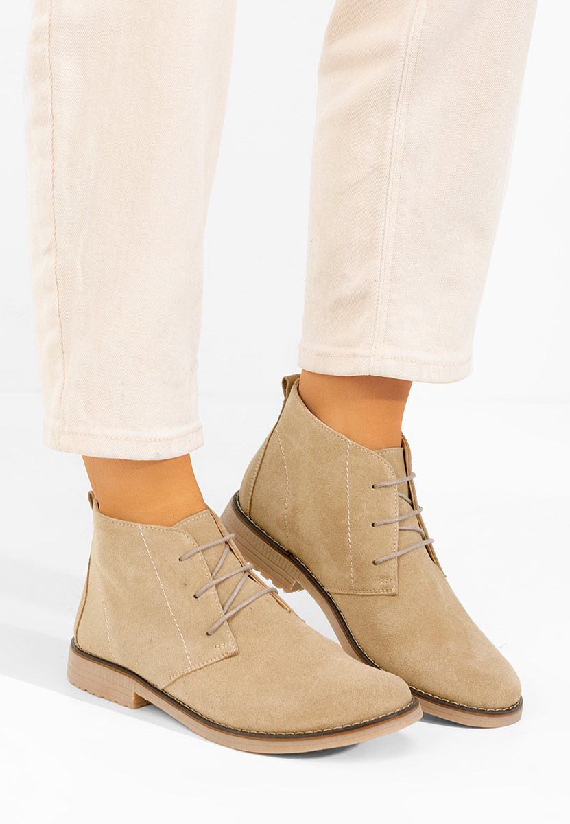 Ženski usnjeni gležnjari Kalisa V5 Rjava