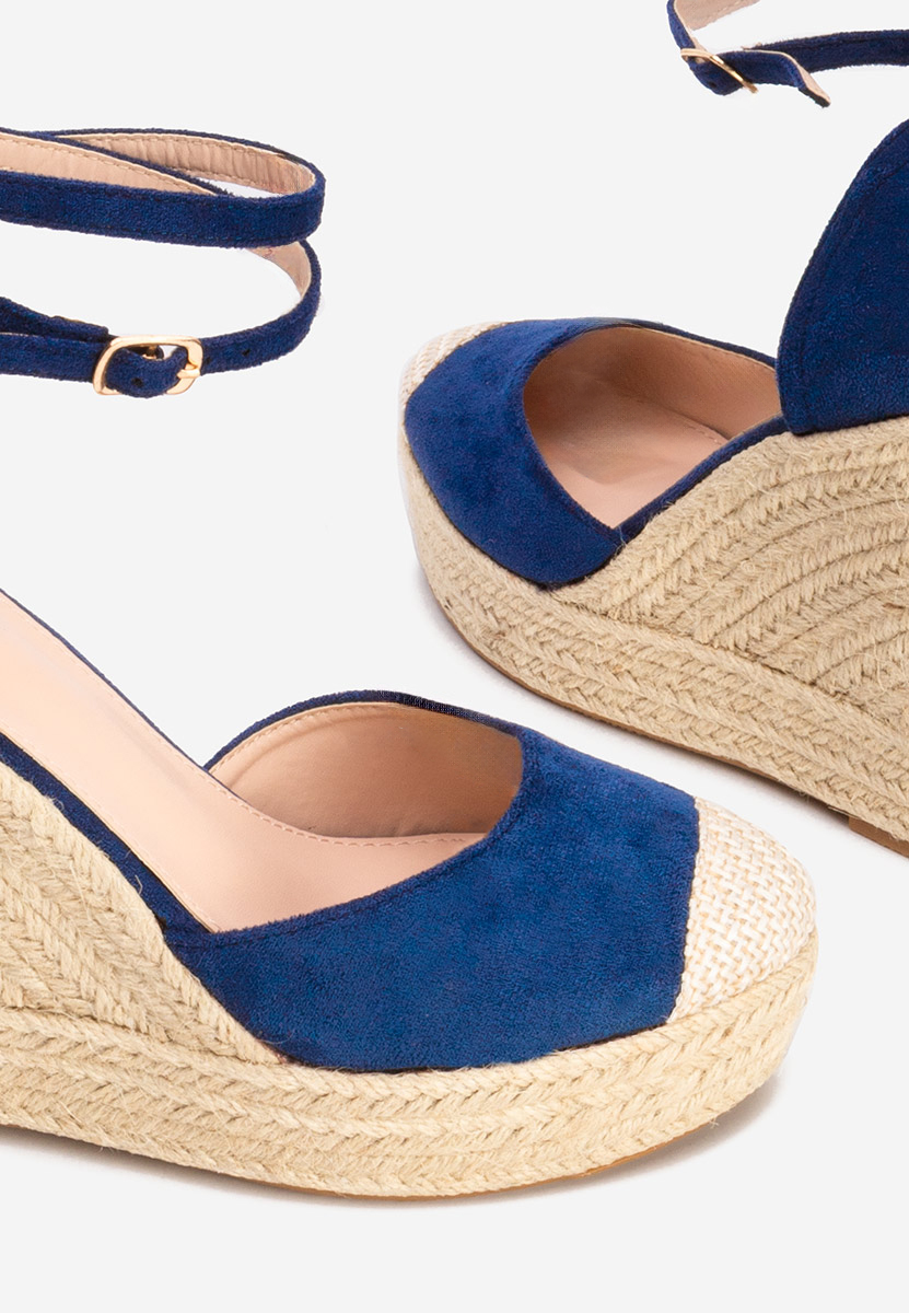 Ženski espadrile Saniza Modra