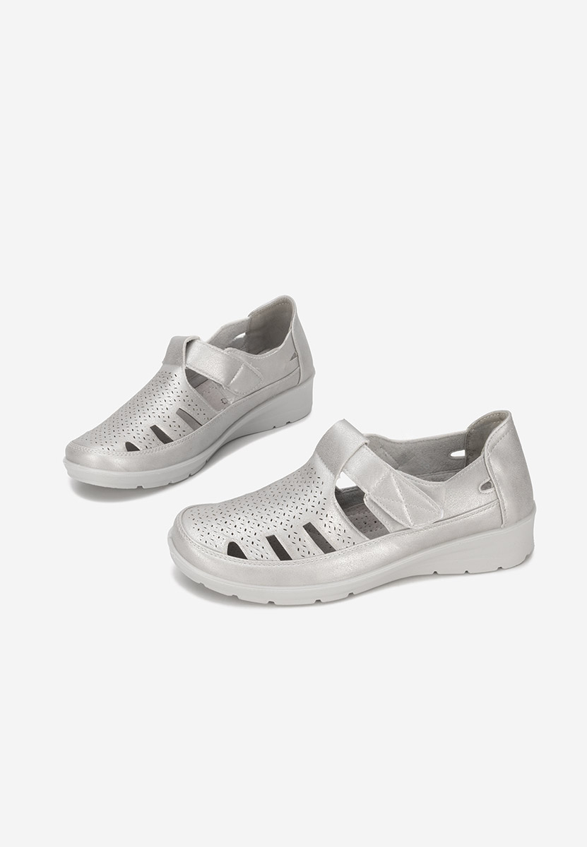 Ženski espadrile Gerania srebrna