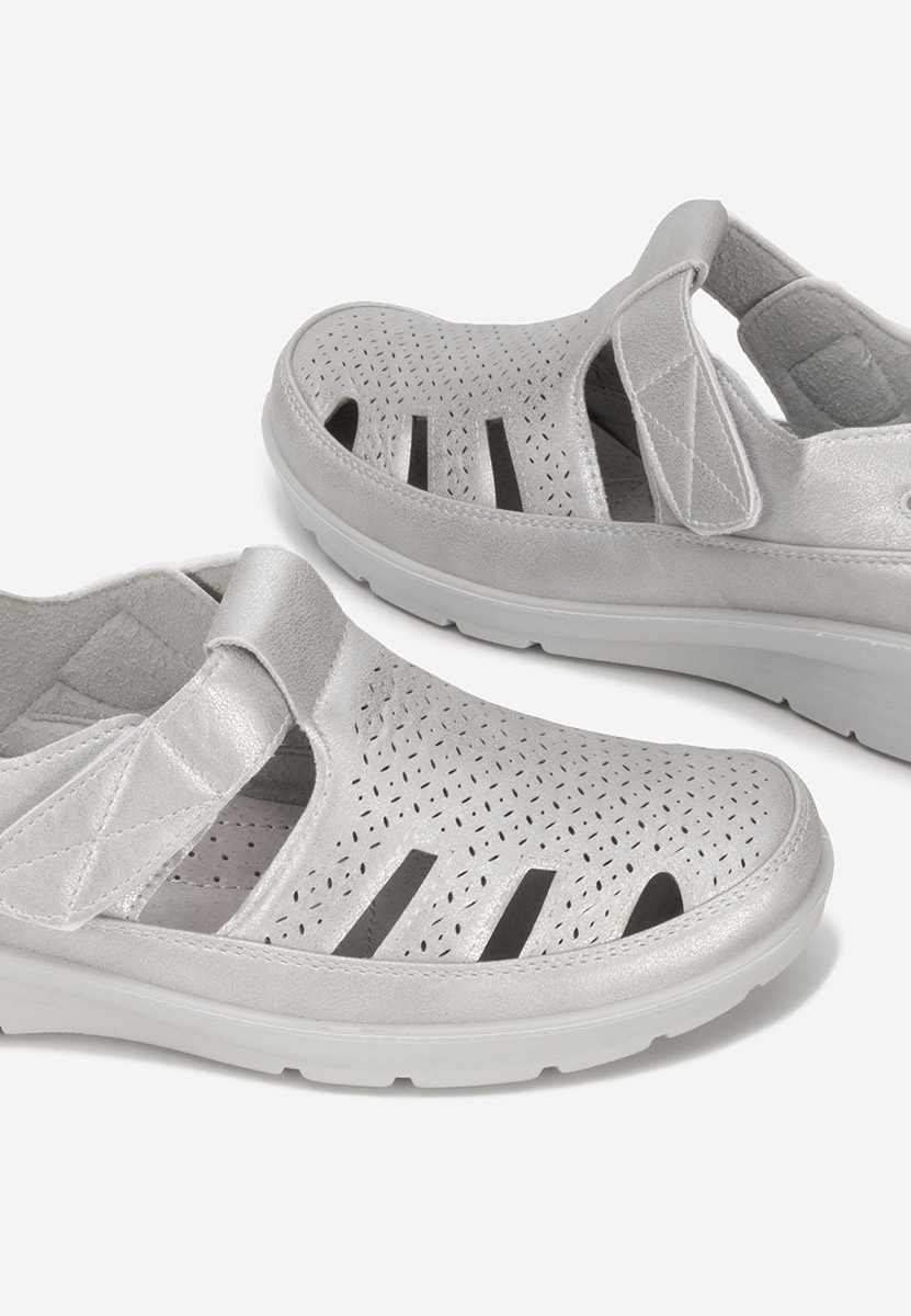 Ženski espadrile Gerania srebrna