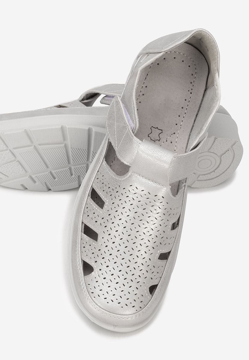 Ženski espadrile Gerania srebrna