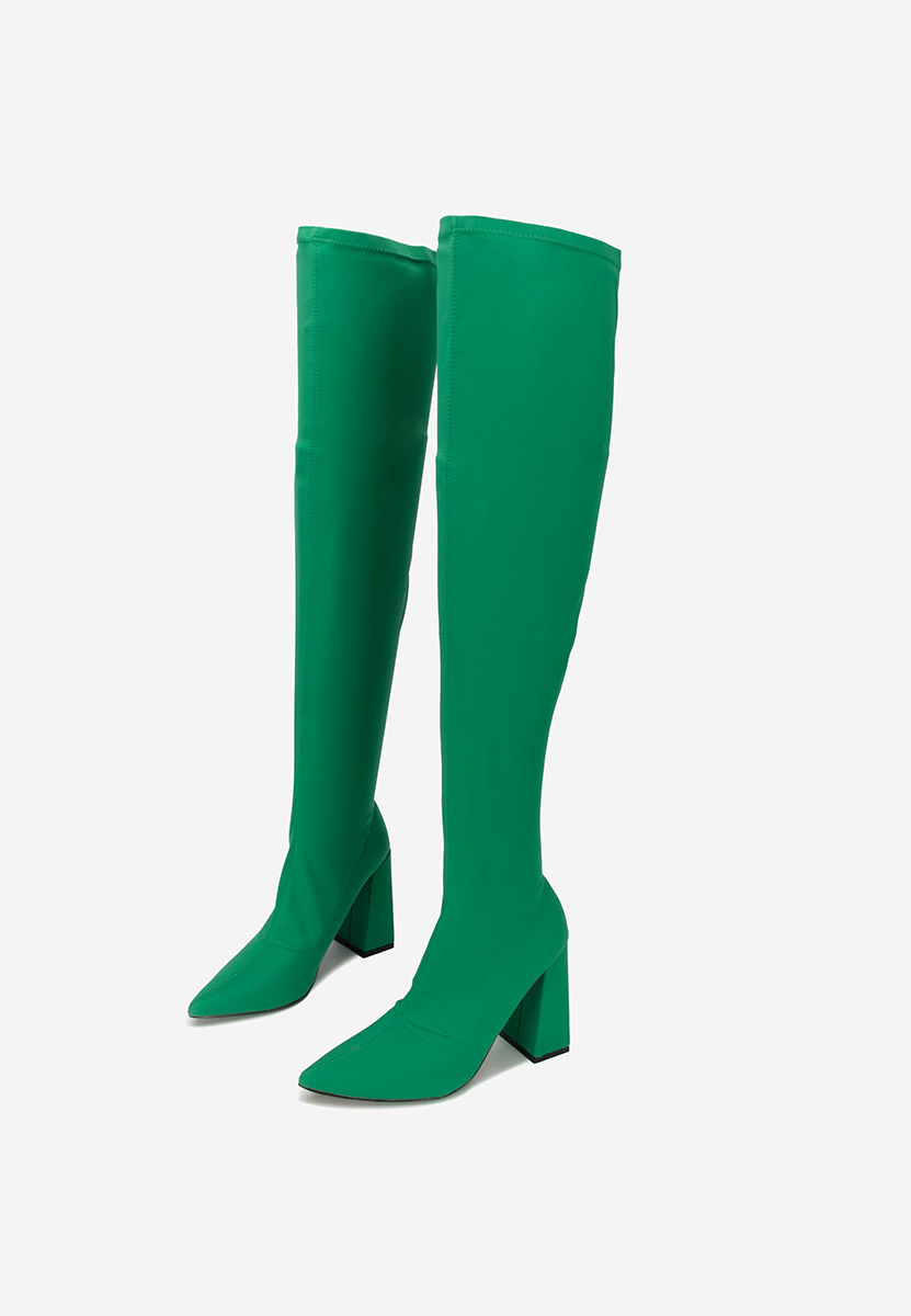 Visoki škornji Zelena Alexania