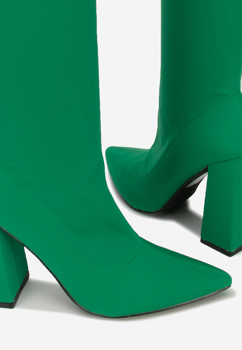 Visoki škornji Zelena Alexania