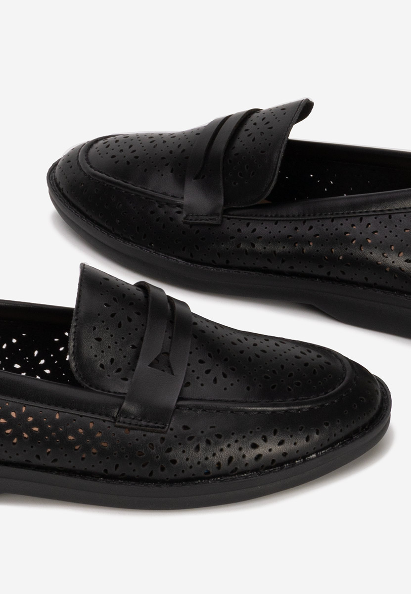 Ženski mokasini Valtera črna