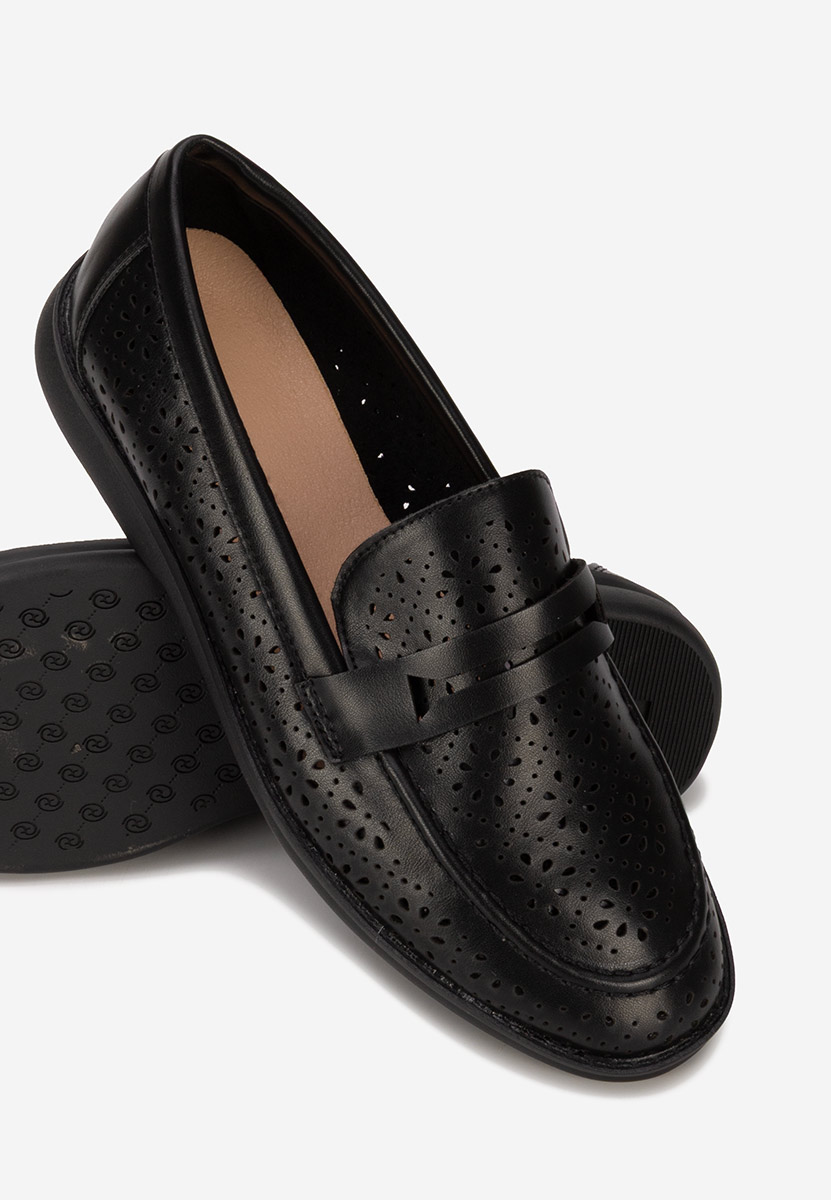 Ženski mokasini Valtera črna