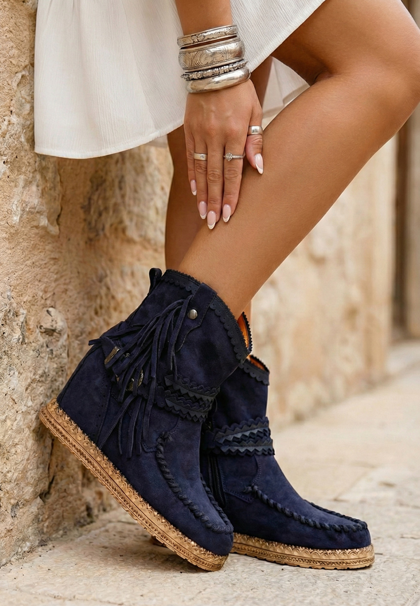 mocc škornji Modra Izenite