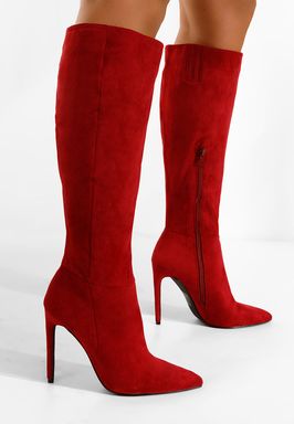 Škornji s peto Rdeča Arles